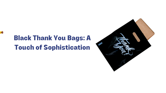 Black Thank You Bags: A Touch of Sophistication