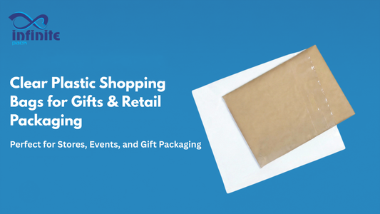 Clear Plastic Shopping Bags for Gifts & Retail Packaging
