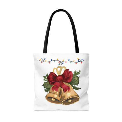 Merry Christmas Tote Bags Green, Reusable Canvas Tote Bags, Available in Different Size