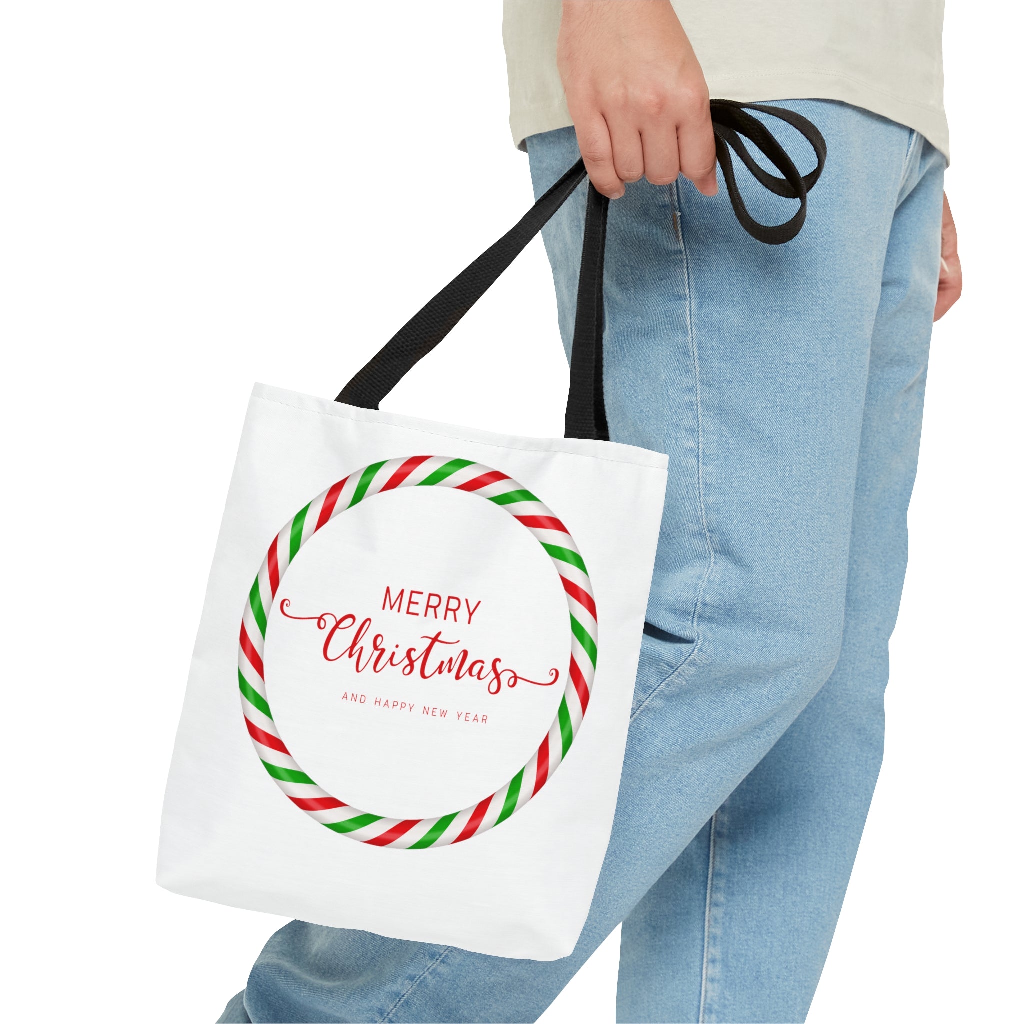 Merry Christmas Tote Bag, Reusable Canvas Tote Bags, Available in Different Size