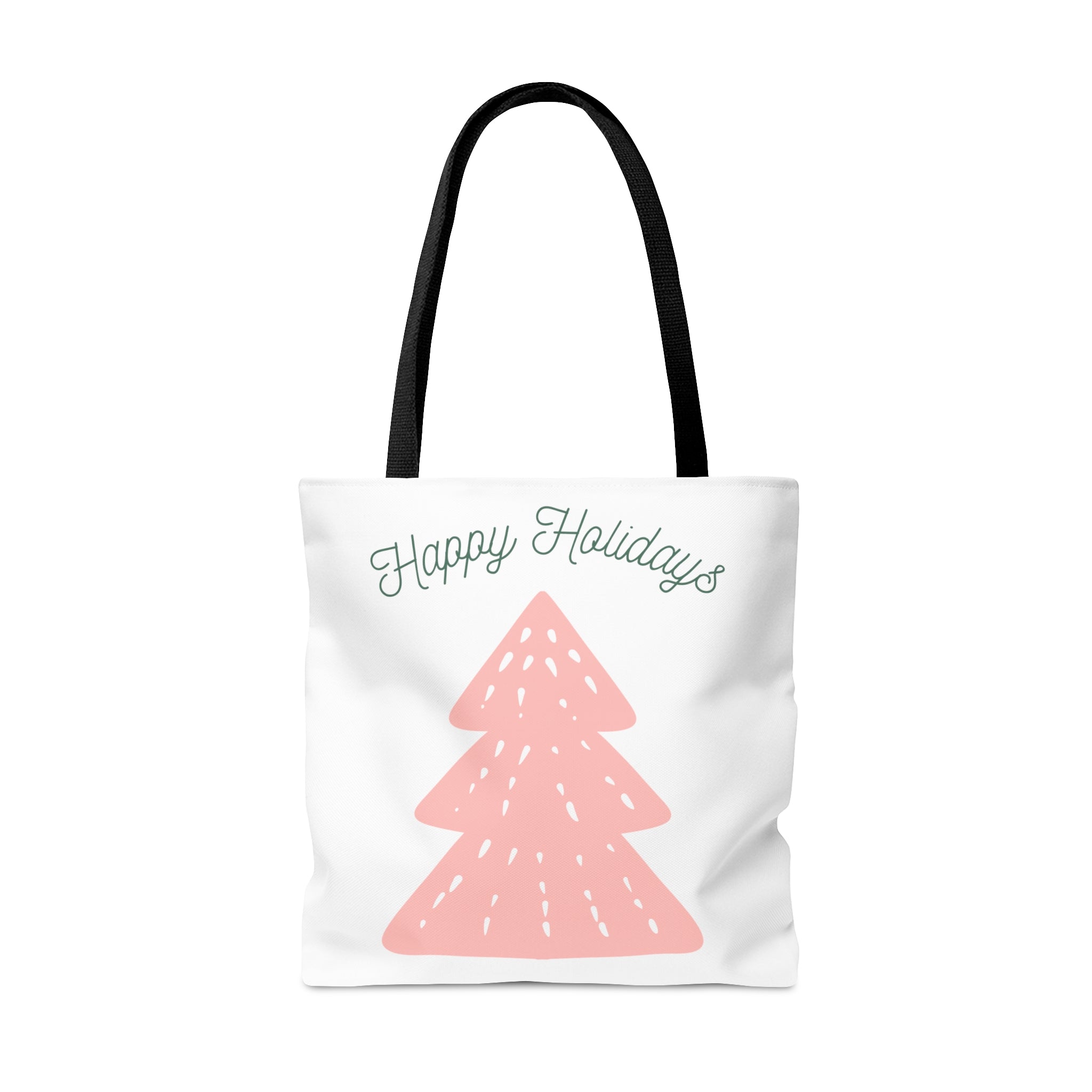 Happy Holiday Tote Bag, Reusable Canvas Tote Bags, Available in Different Size