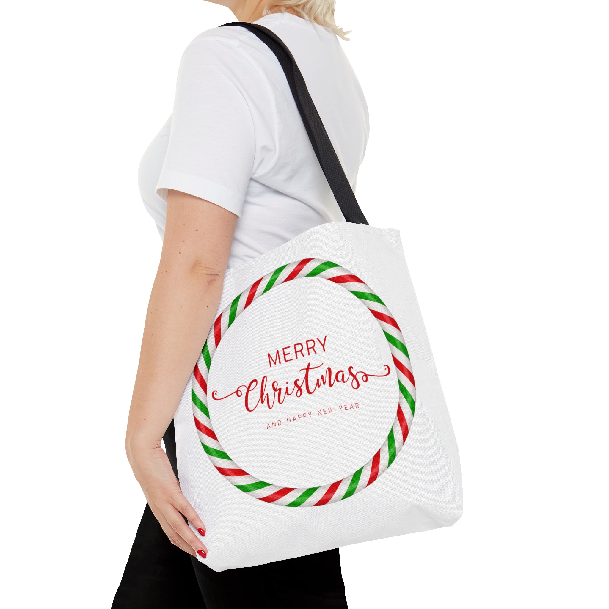 Merry Christmas Tote Bag, Reusable Canvas Tote Bags, Available in Different Size