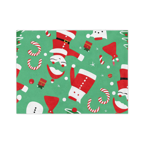 Christmas Velveteen Minky Blanket, Green - Infinite Pack