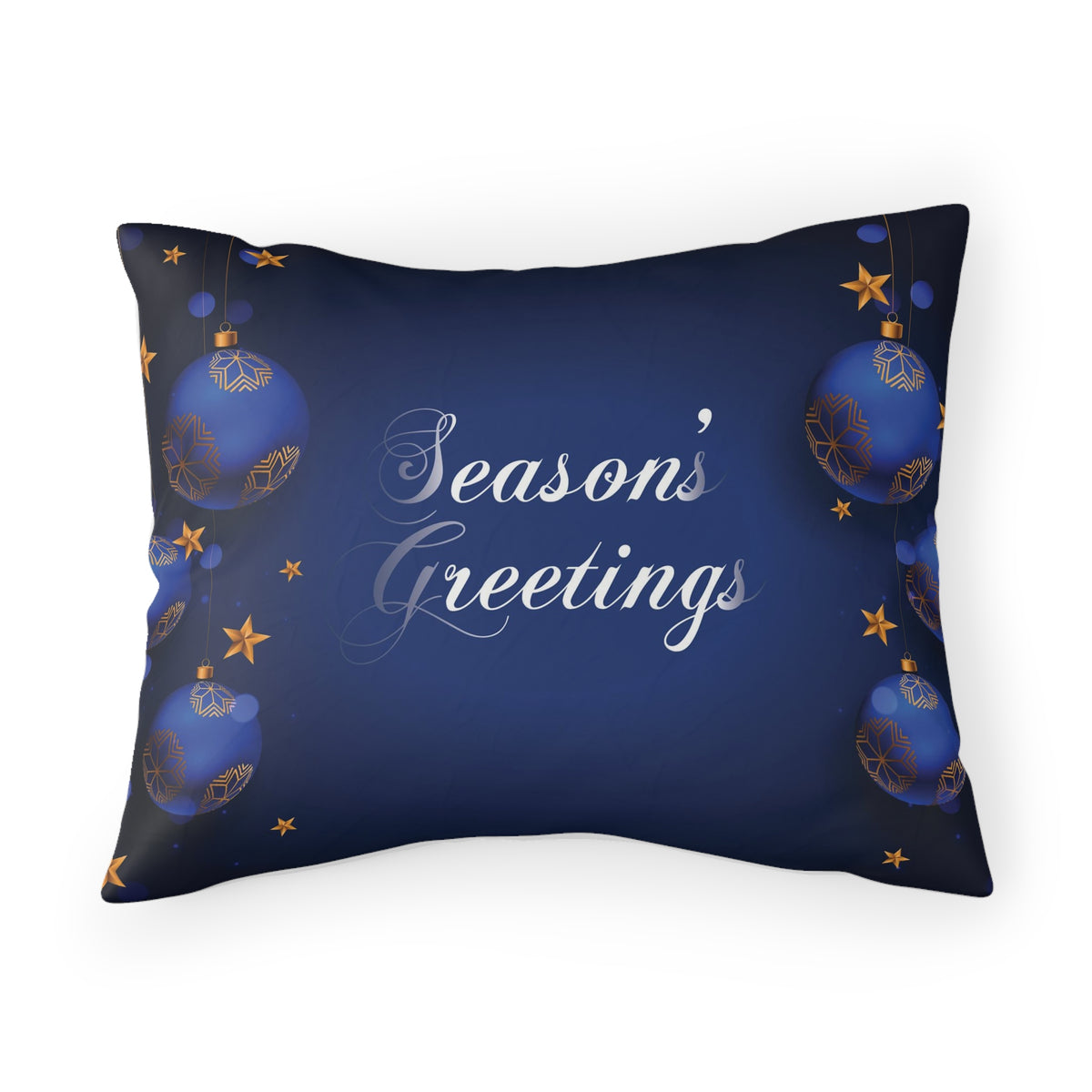 Christmas Pillow Sham Dark Blue