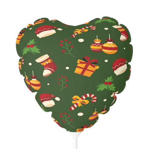 Christmas Balloon (Round and Heart-shaped), 11" Dark Blue