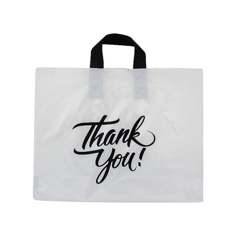 Wholesale 12-in. x 12-in. Soft Loop Plastic Bag | Plastic Bags | Order Blank