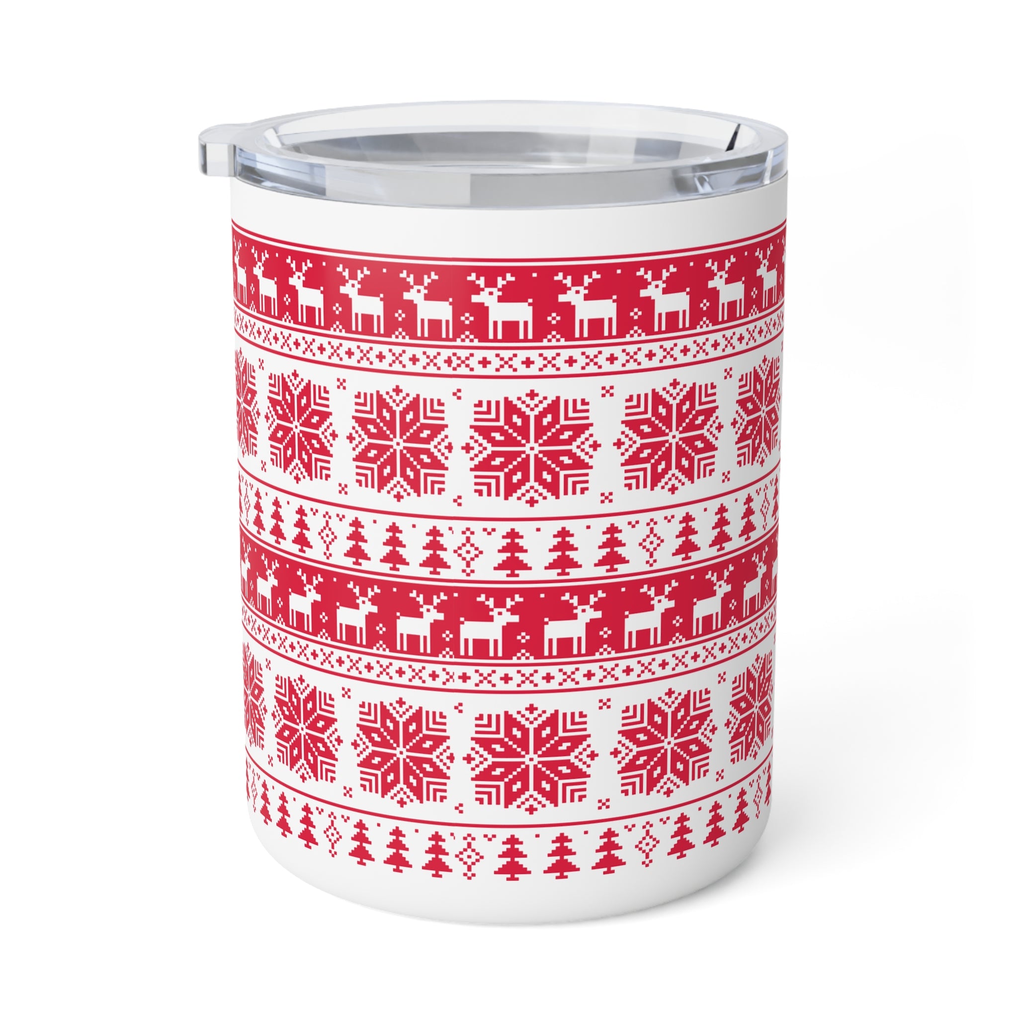 Insulated Christmas Coffee Mug, 10oz Red