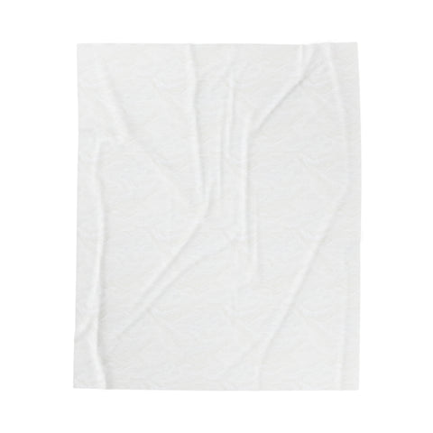 Christmas Velveteen Plush Blanket, White