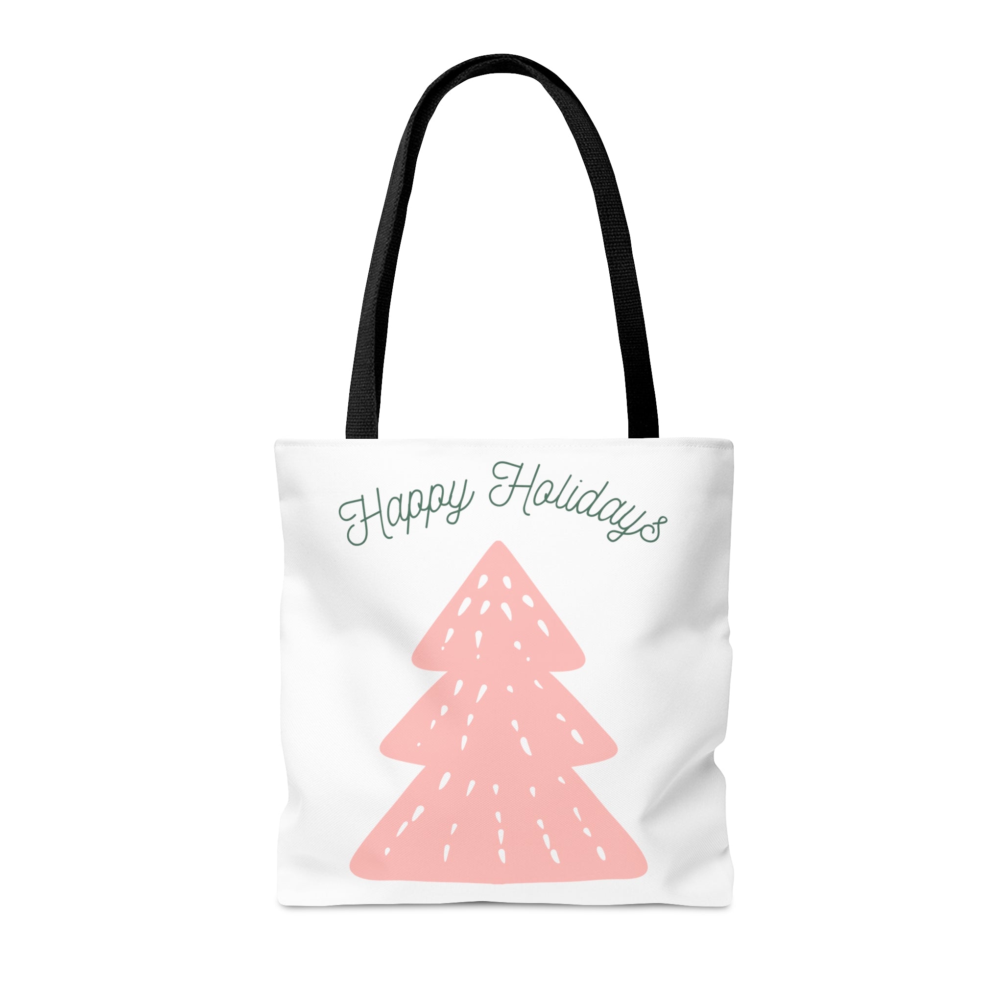Happy Holiday Tote Bag, Reusable Canvas Tote Bags, Available in Different Size