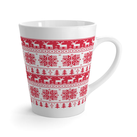 Christmas Latte Mug Red