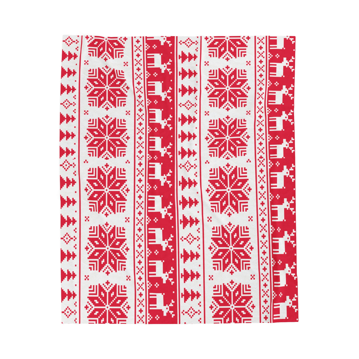 Christmas Velveteen Plush Blanket, Red