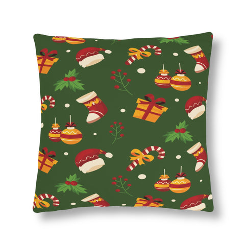 Christmas Waterproof Pillows, Dark Green