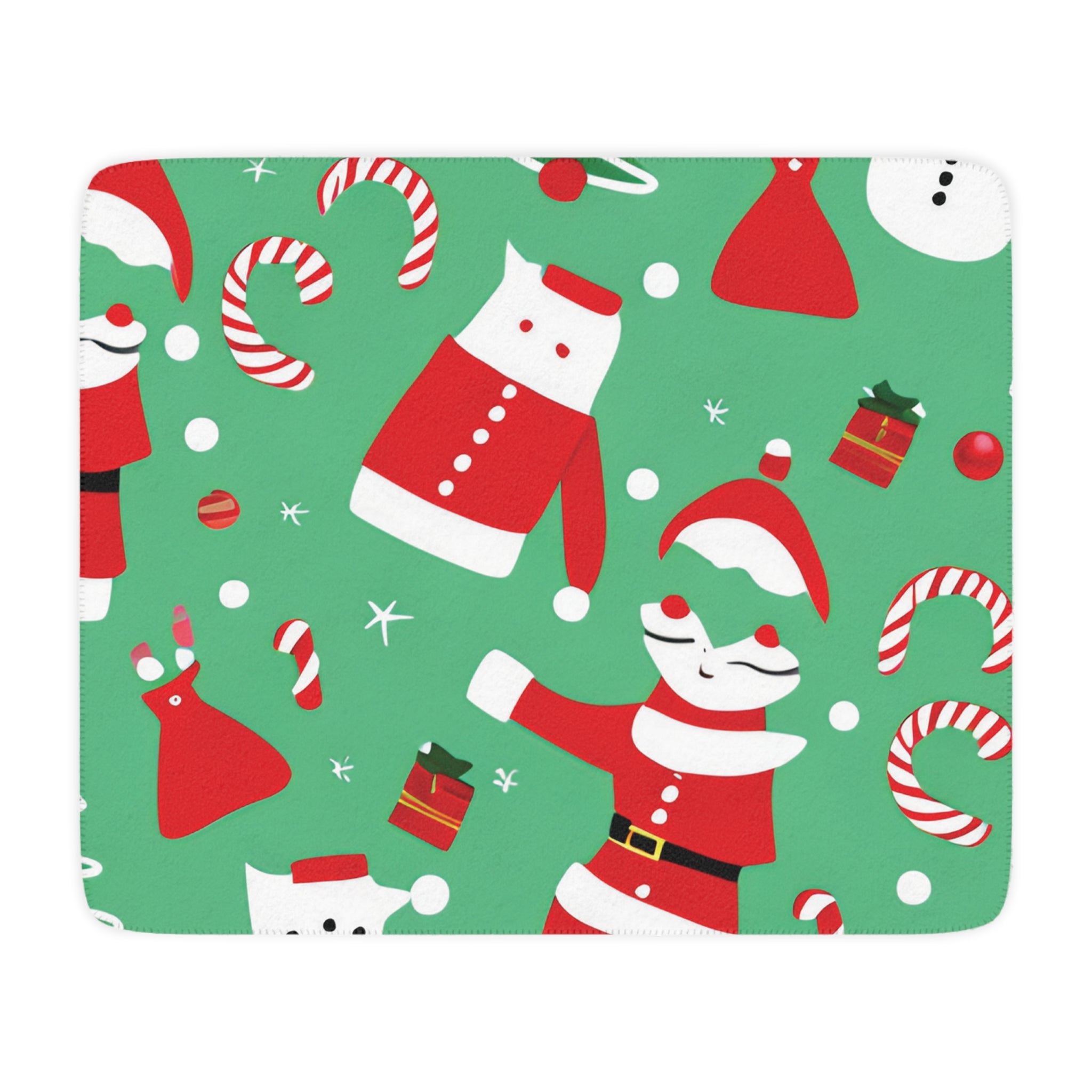 Christmas Tan Sherpa Blanket Green - Infinite Pack