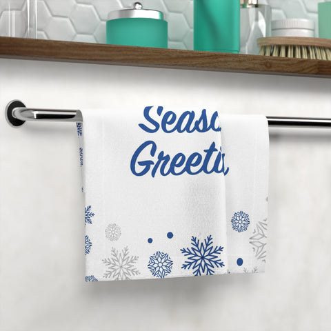 Christmas Face Towel White