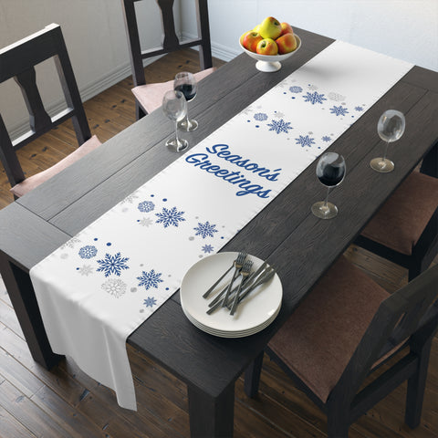 Christmas Table Runner (Cotton, Poly) White