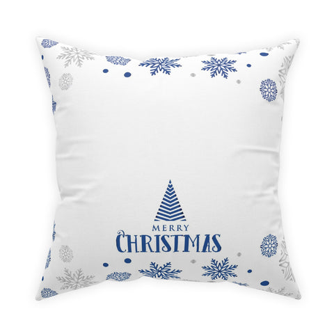 Christmas Broadcloth Pillow White