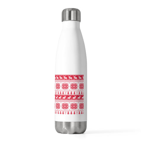 20oz Insulated Christmas Bottle Red