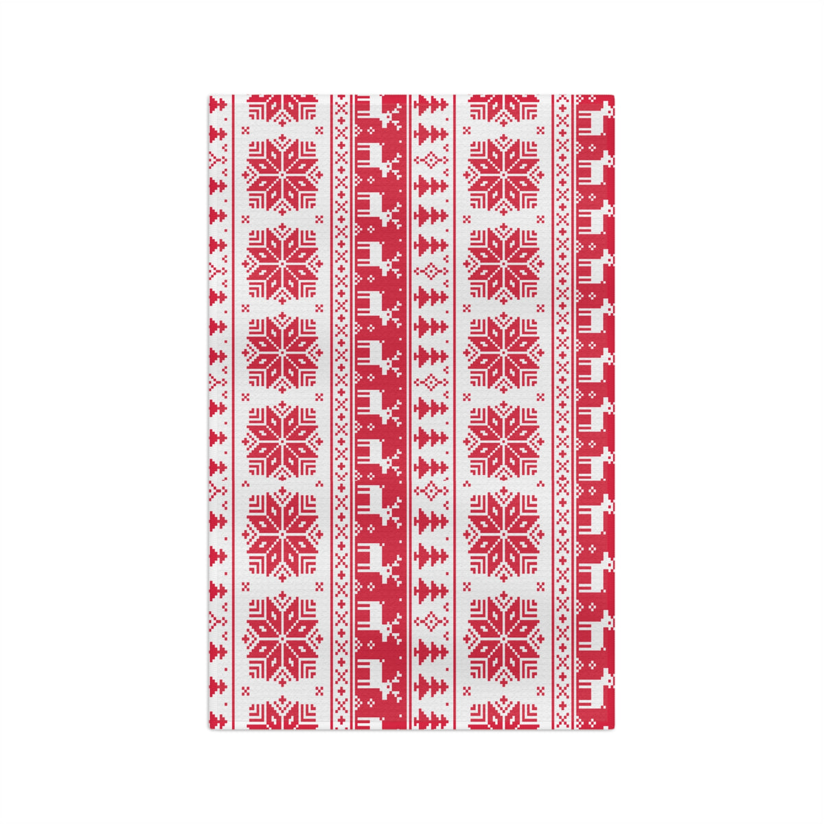 Christmas Soft Tea Towel Red
