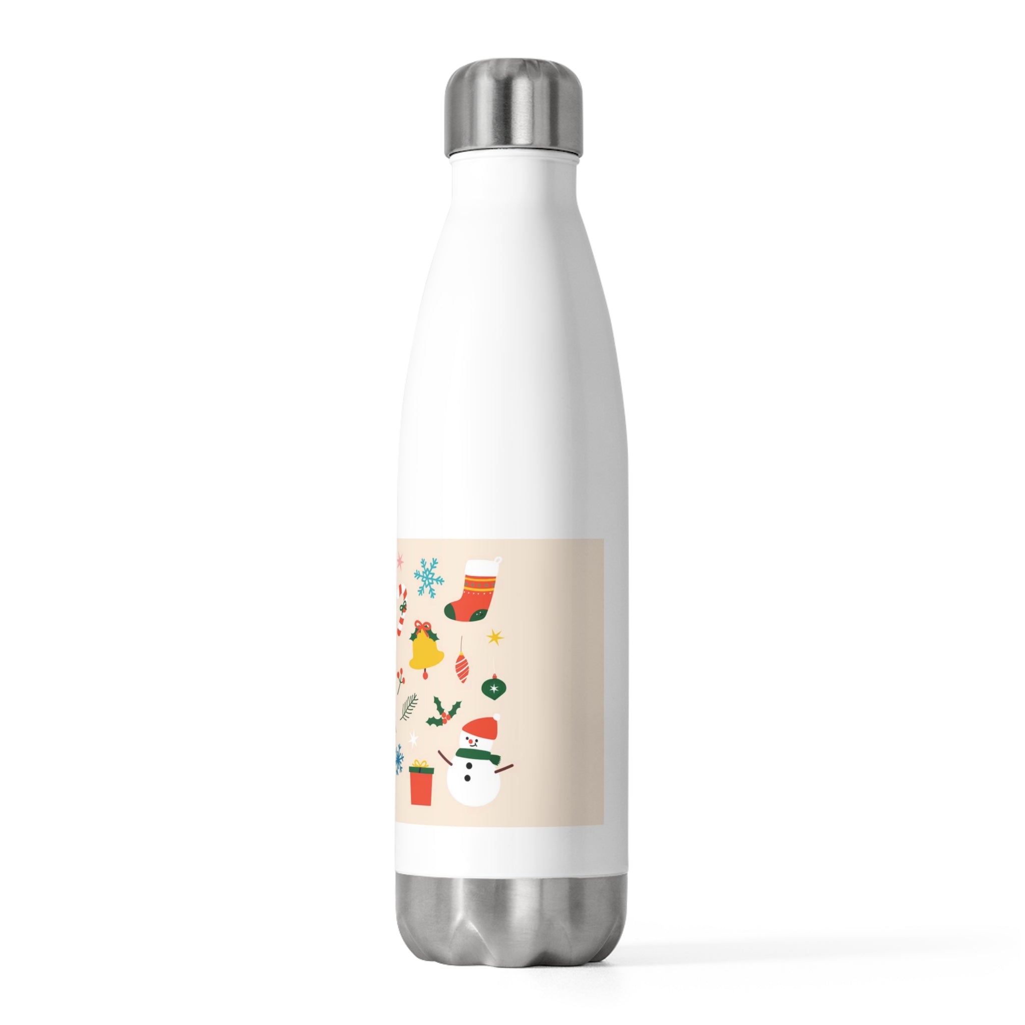 20oz Insulated Christmas Bottle Biege - Infinite Pack
