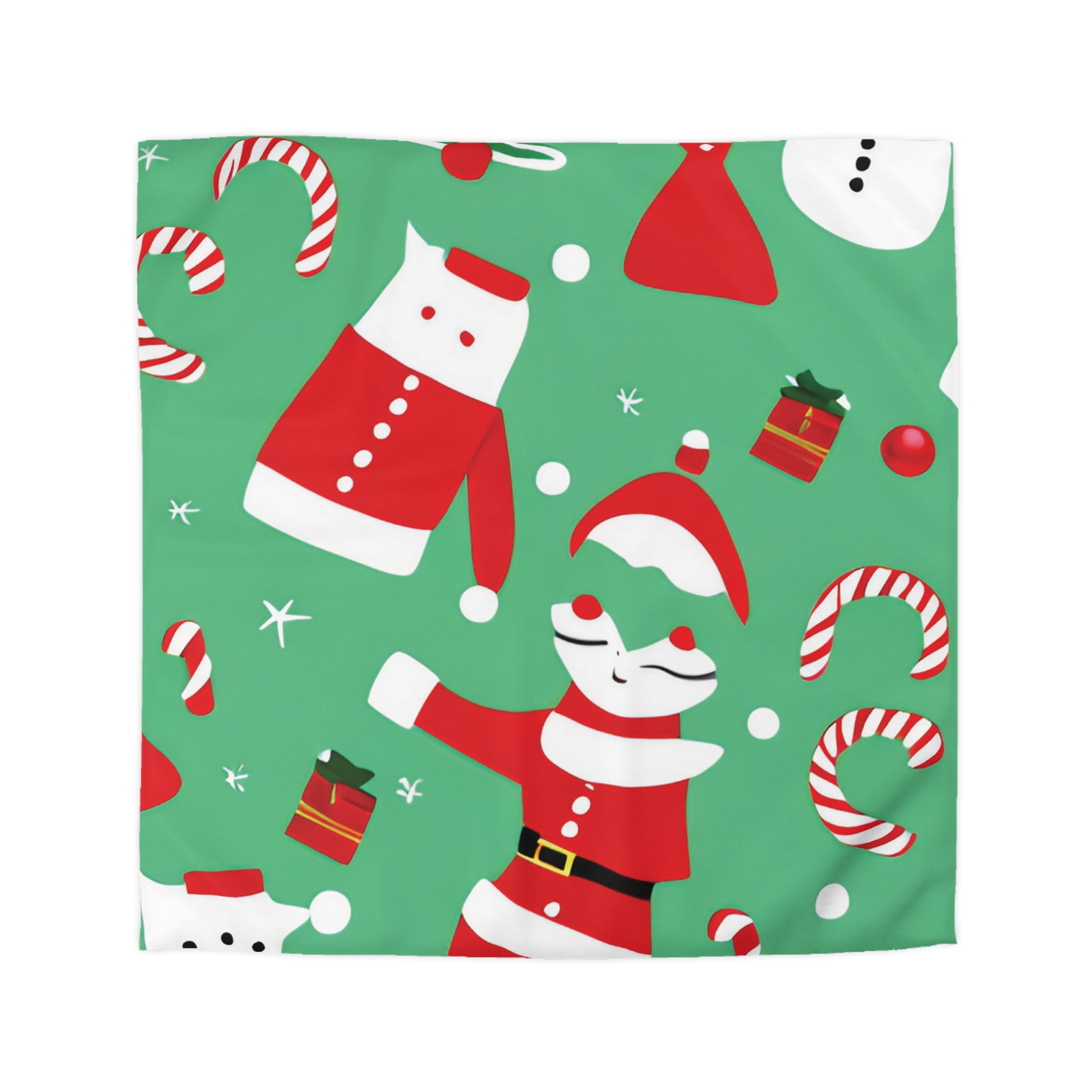 Christmas Microfiber Duvet Cover Green - Infinite Pack