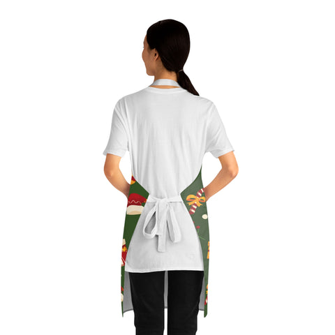 Christmas Apron (AOP) Dark Green