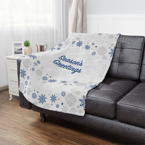 Christmas Minky Blanket White