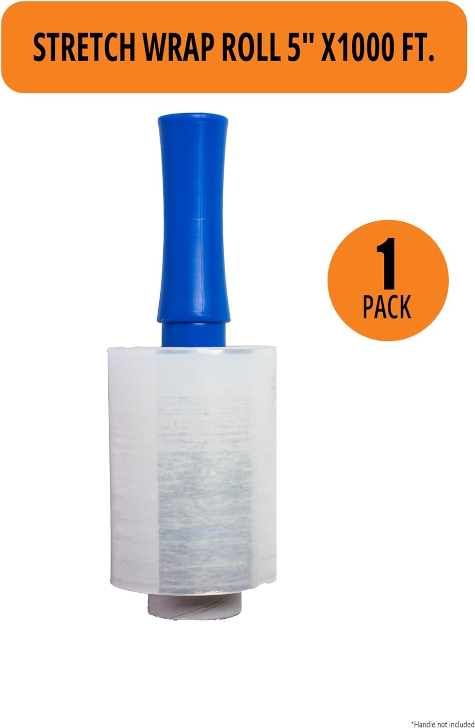 5-inch stretch wrap roll – Clear, durable, and ideal for packaging and storage.