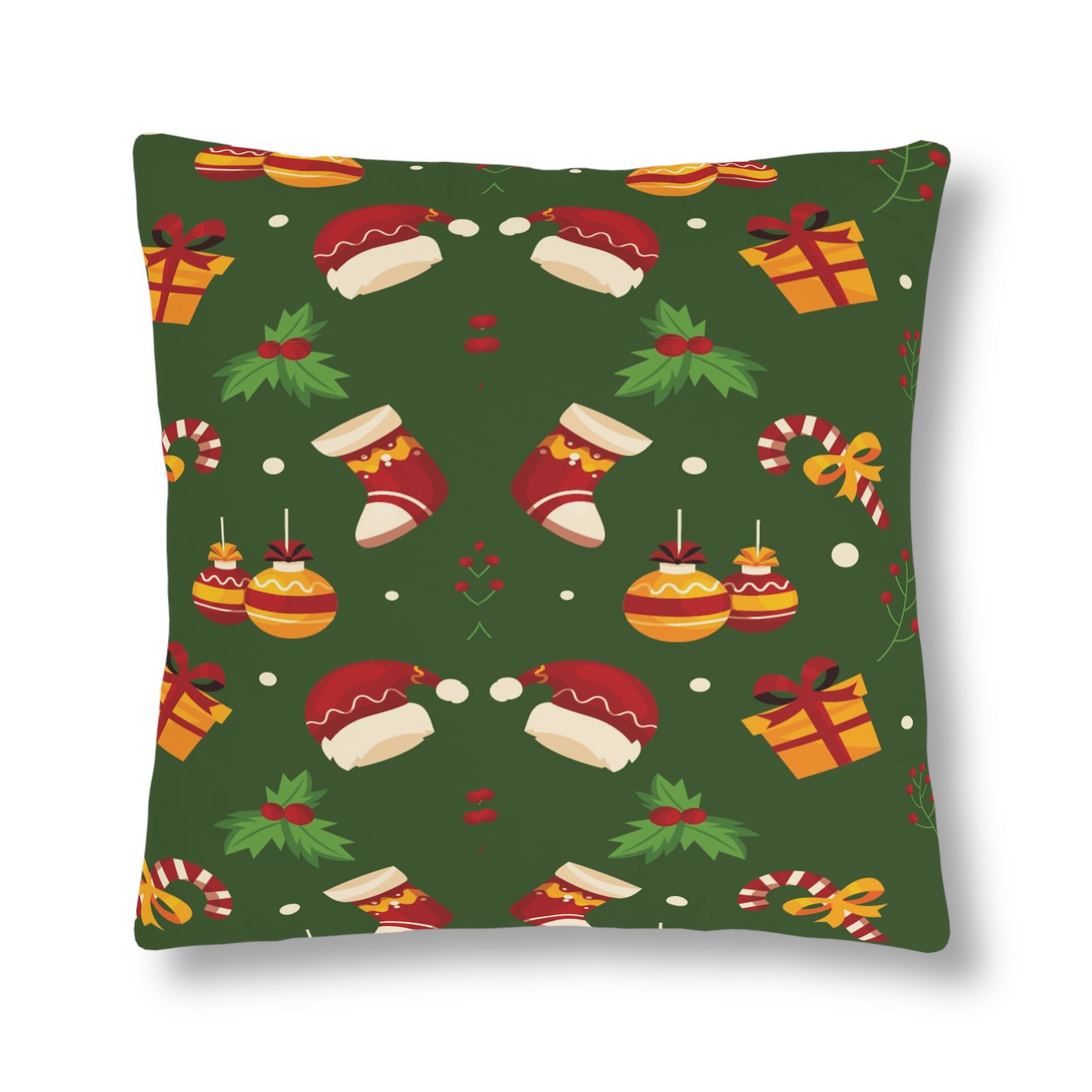 Christmas Waterproof Pillows, Dark Green