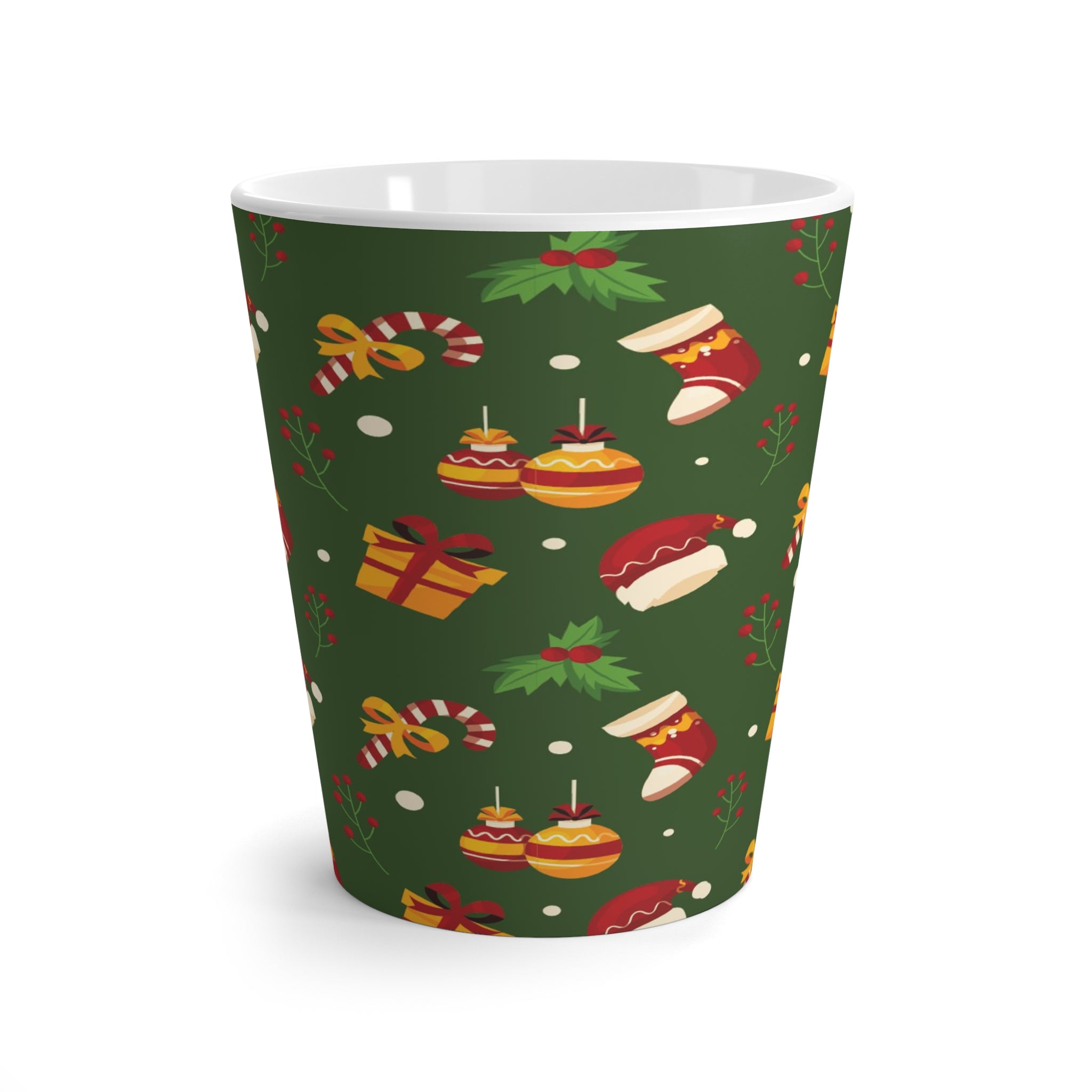 Christmas Latte Mug Dark Green