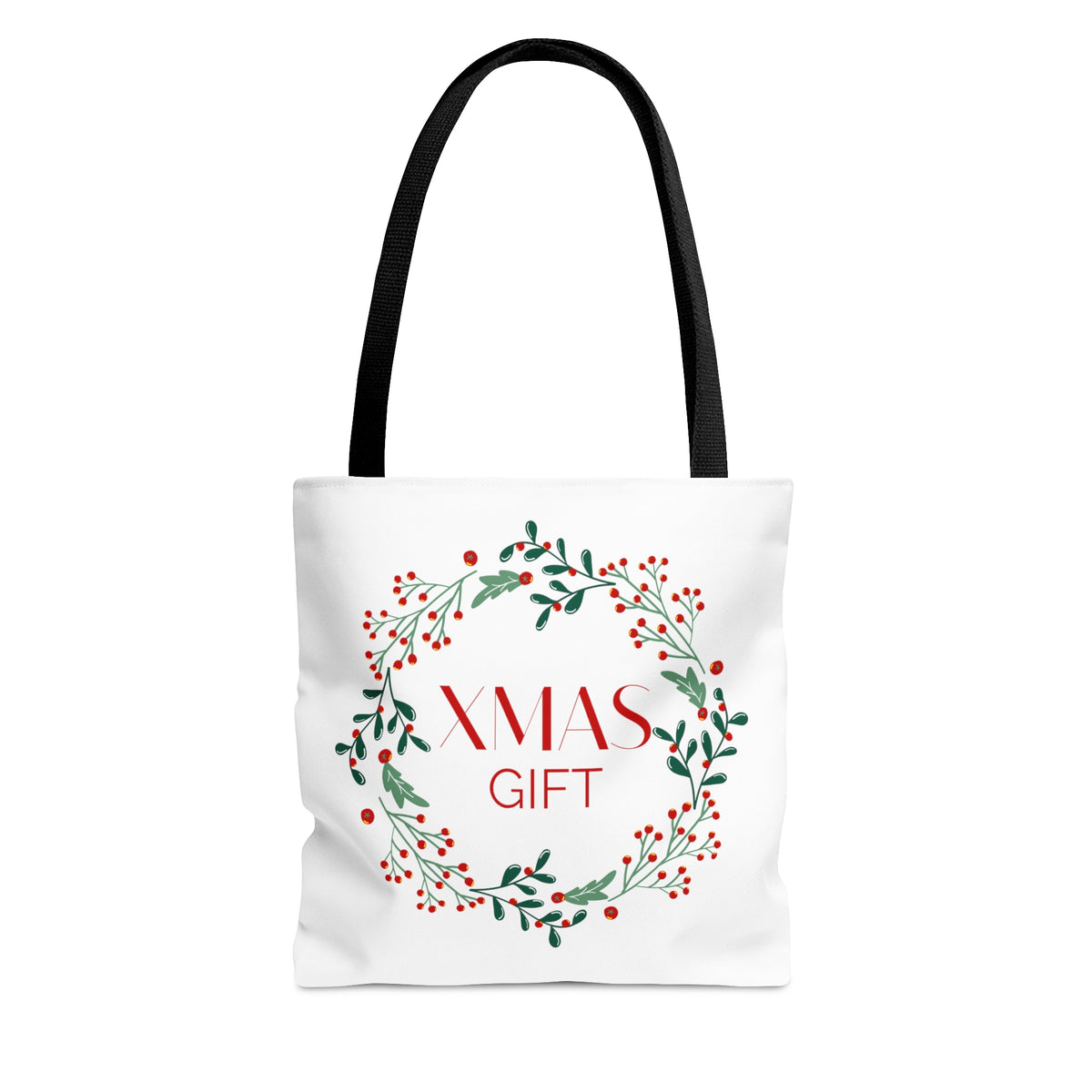 Merry Christmas Gift Tote Bags White, Reusable Canvas Tote Bags, Available in Different Size