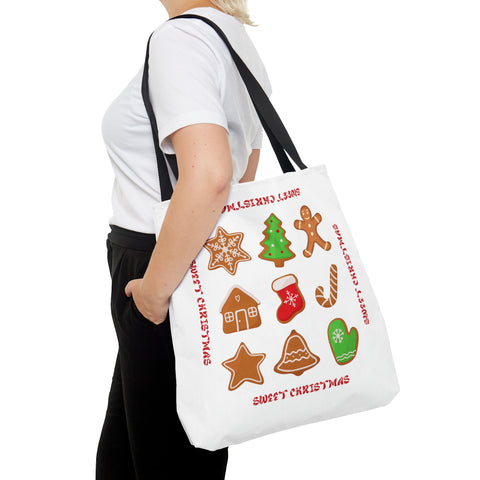 Sweet Christmas Tote Bag, Reusable Canvas Tote Bags, Available in Different Size