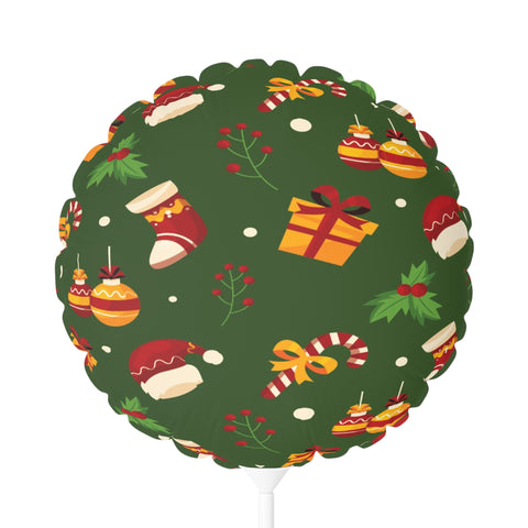 Christmas Balloon (Round and Heart-shaped), 11" Dark Blue
