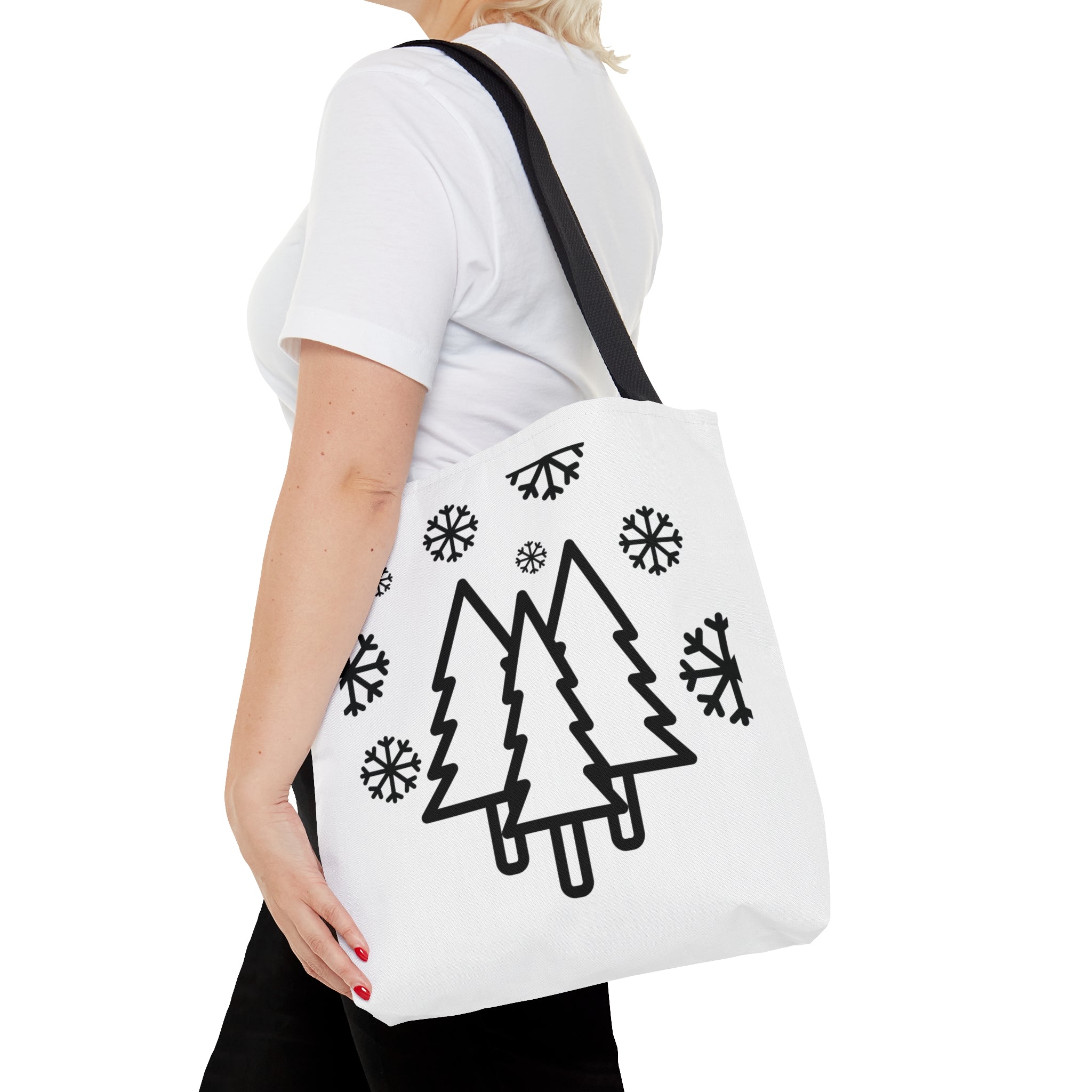 Christmas Tree Tote Bag, Reusable Canvas Tote Bags, Available in Different Size