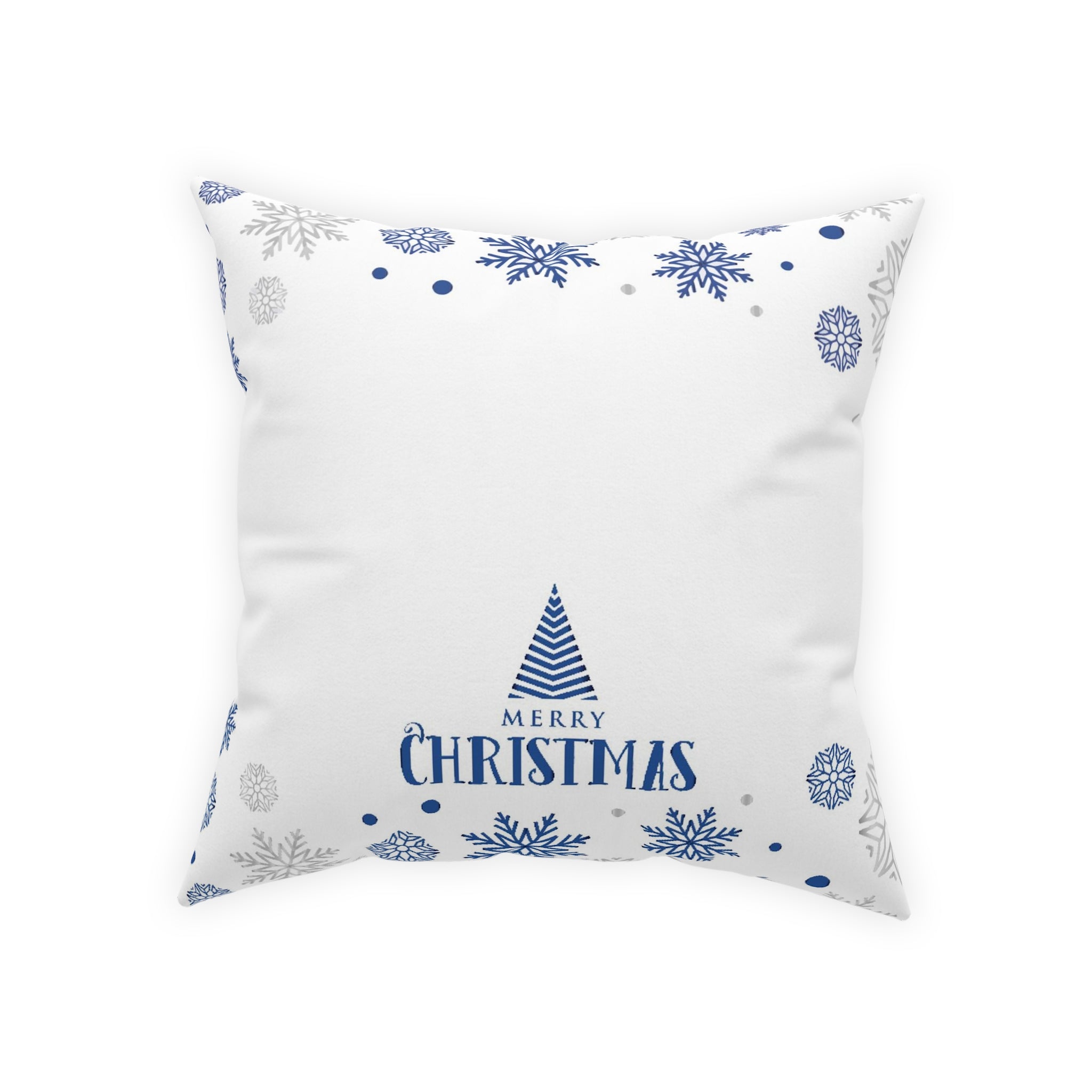 Christmas Broadcloth Pillow White