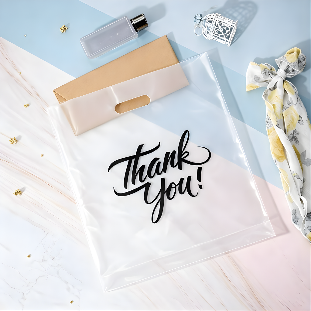 Clear Thank You Bags 9"x12" Perfect for Shopping Merchandise - Infinite Pack