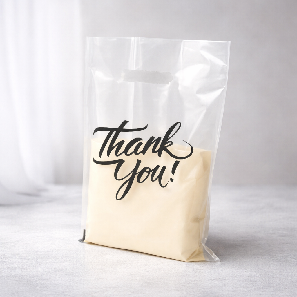 Clear Thank You Bags 9"x12" Perfect for Shopping Merchandise - Infinite Pack