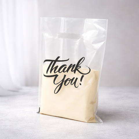 Clear Thank You Bags 9"x12" Perfect for Shopping Merchandise - Infinite Pack