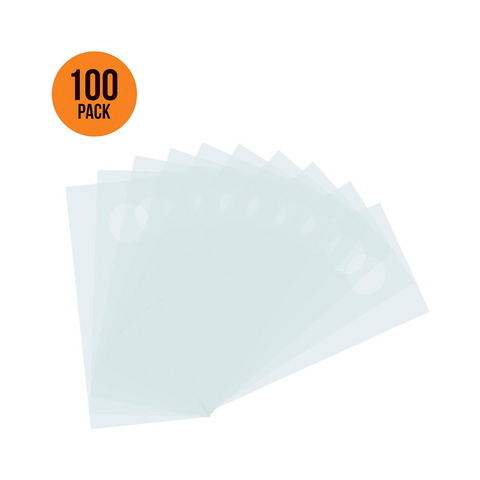 6 X 12 Pack of 100 Clear Doorknob/ Clear Plastic Poly Hanging/Door Hanger Bags for Mail 1.25 Mil - Infinite Pack