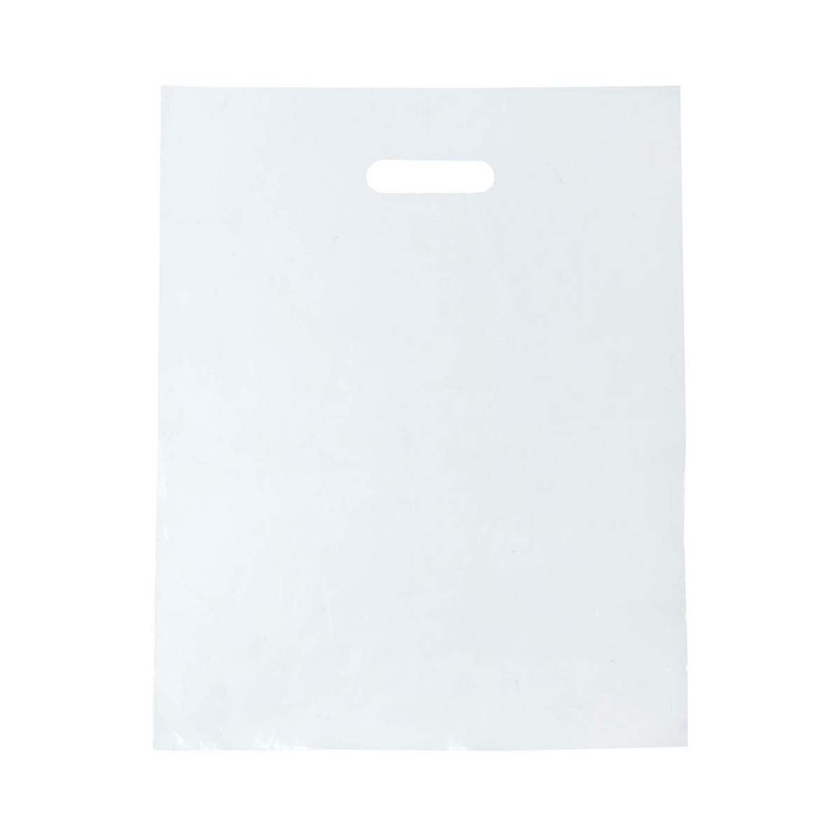 9 X 12 Pack of 100 Clear Merchandise Poly Bags With Die Cut Handle 1.25 Mil - Infinite Pack