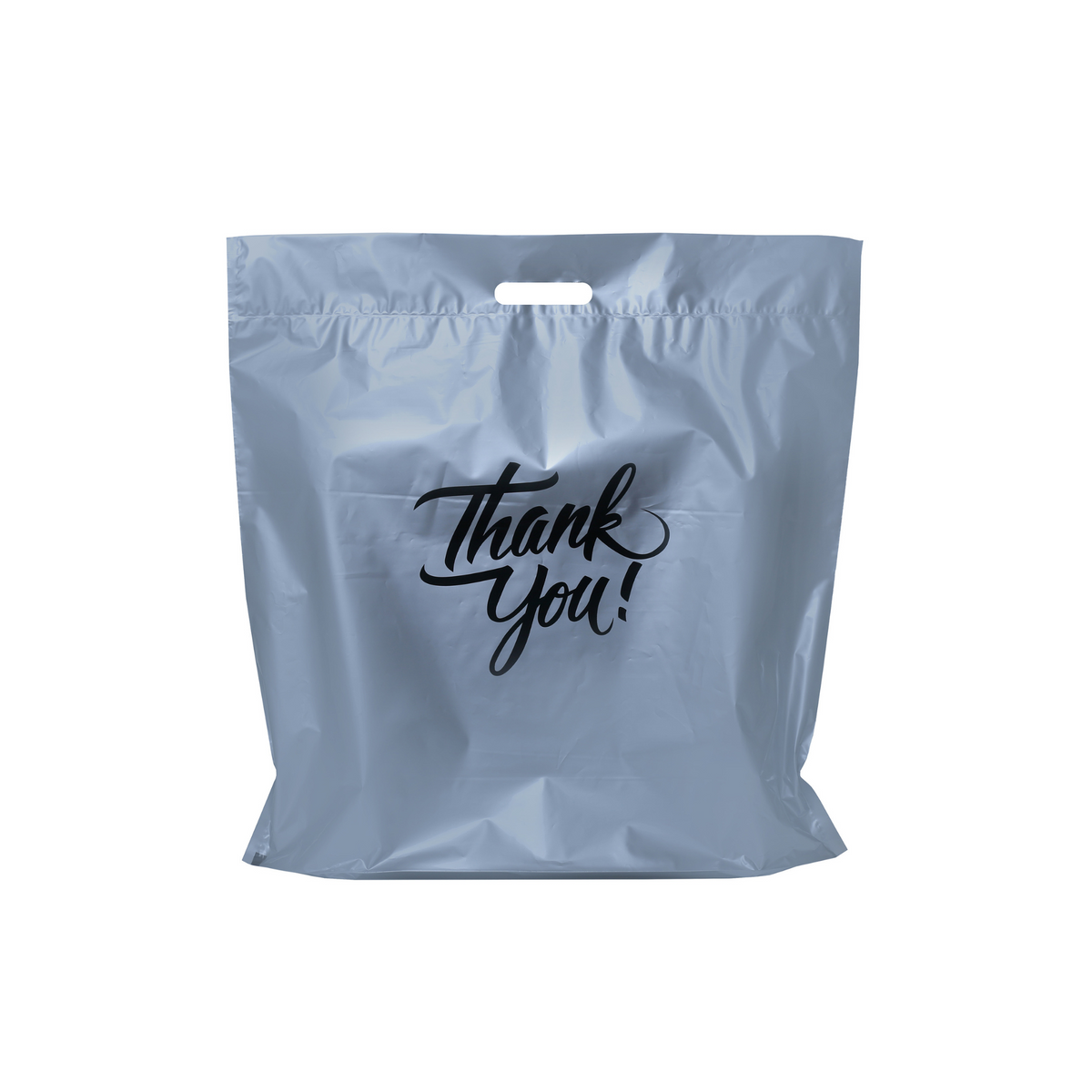 20 X 20 Thank You Plastic Bags, Printed Plastic Merchandise Bags 2 Mil With Die Cut Handle, Pack of 100 - Infinite Pack