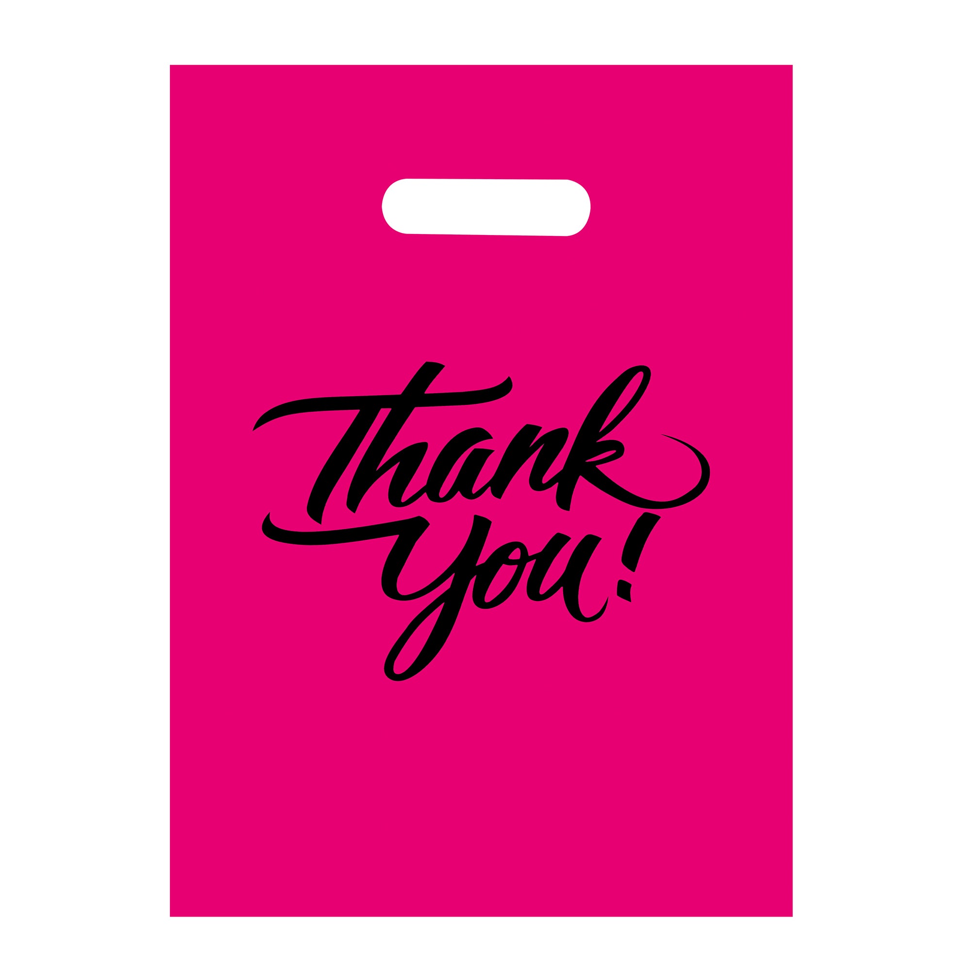 9 x 12 pink thank you bags