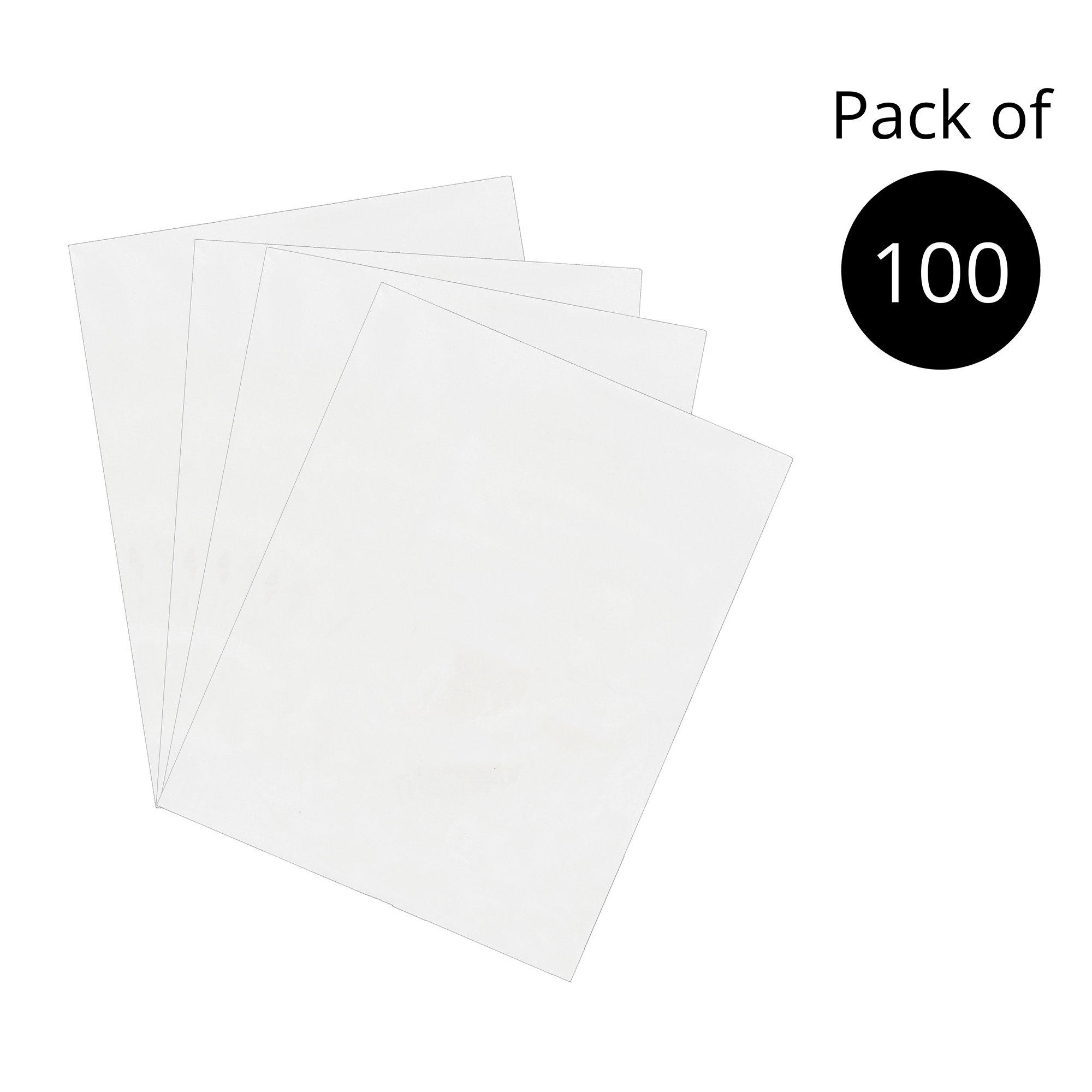 InfinitePack 100 CT 16x20 inches 1 Mil Clear Plastic Flat Open Poly Bags Great for Food, Storage, Packaging, and More - Infinite Pack
