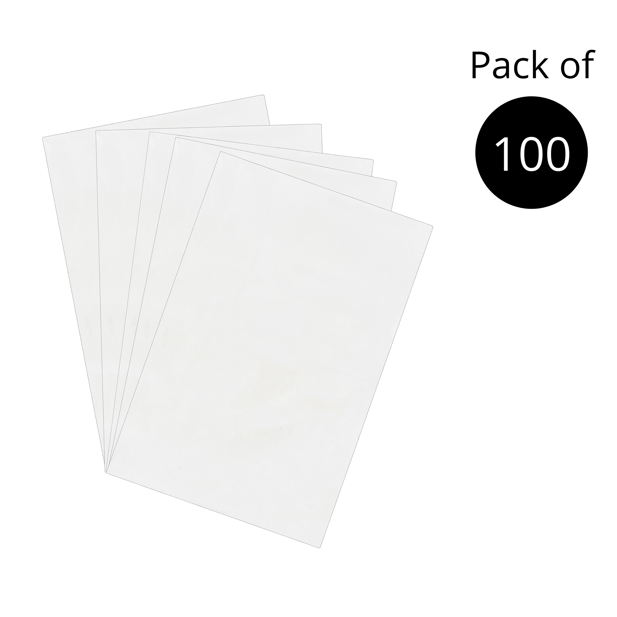 InfinitePack 100 CT 12x18 inches 1 Mil Clear Plastic Flat Open Poly Bags Great for Food, Storage, Packaging, and More - Infinite Pack